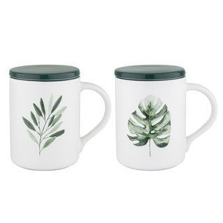 Kubek do zaparzania ziół z pokrywką Florina Jungle 410 ml