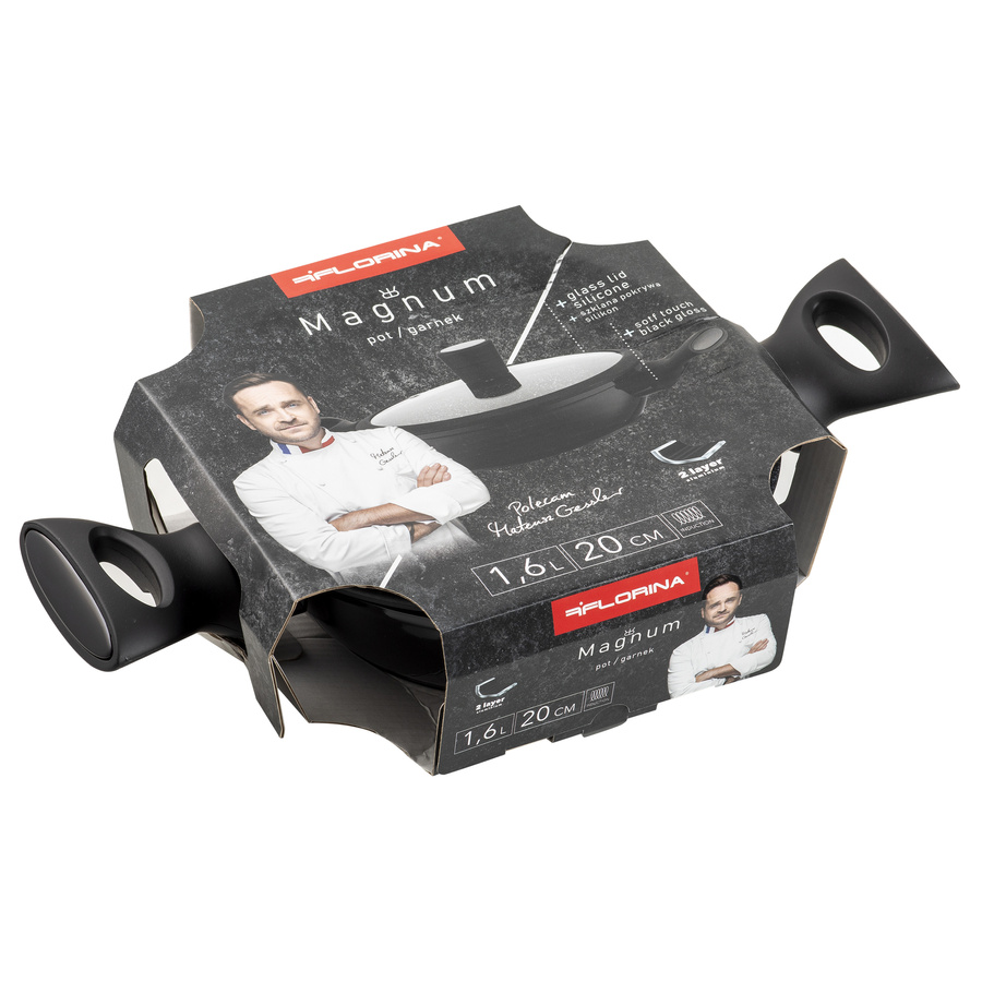 Garnek aluminiowy niski Florina Magnum 20 cm 1,6 l