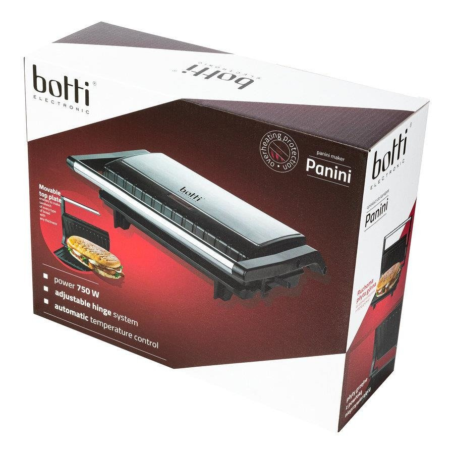 Opiekacz do kanapek inox Botti Electronic Panini 750 W