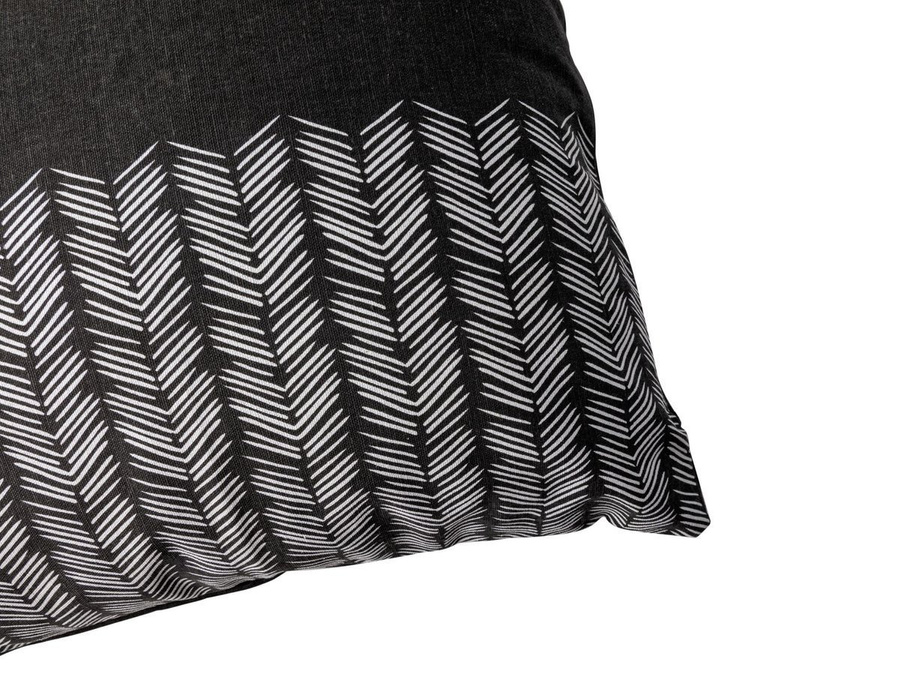 Poszewka Miss Lucy B&W Zigzag 40 x 40 cm czarna