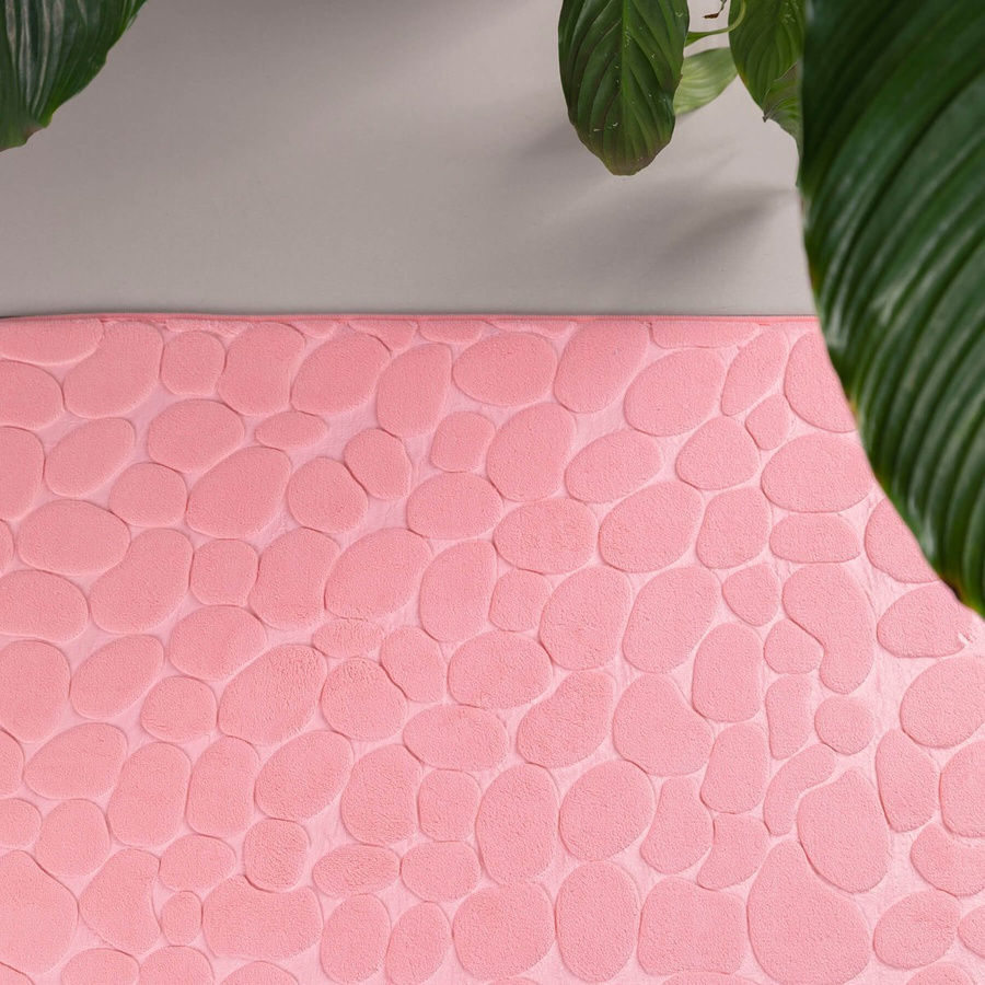 Dywanik łazienkowy Miss Lucy mosaic 50x80 róż