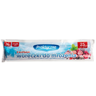 3x Woreczki do zamrażania praktyczna 3l 25szt