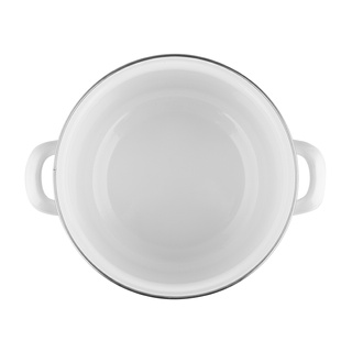 Garnek emaliowany na indukcję i gaz Emalia Polska Pleszew Hortensja 22 cm 4,7 l