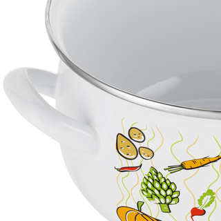 Garnek emaliowany Emalia Polska Pleszew Lumino 16 cm 2,2 l