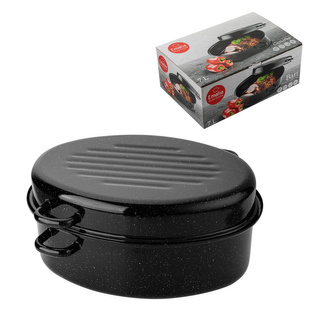 Brytfanna emaliowana gęsiarka na indukcję Emalia Polska Pleszew 7 l