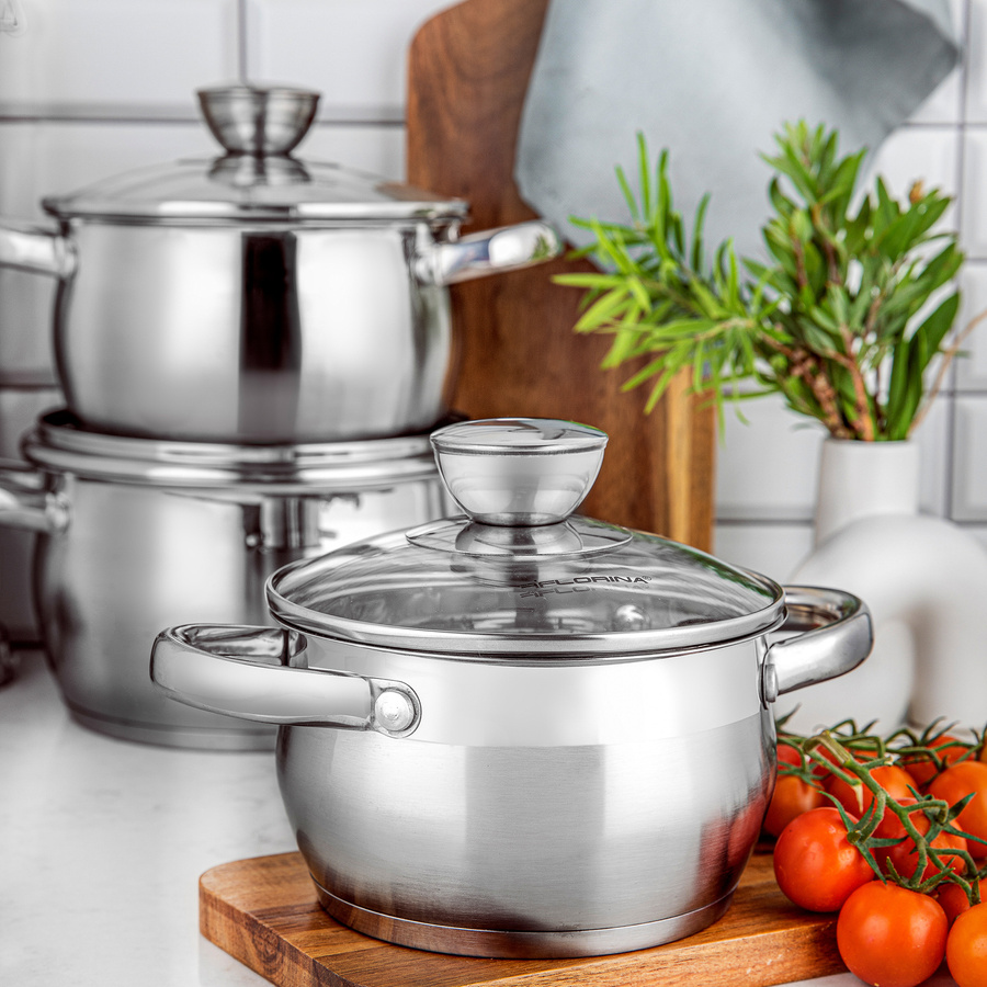 Zestaw 4 garnków nierdzewnych Florina Oliver by Mateusz Gessler