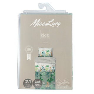 Komplet pościeli dziecięcej Miss Lucy Forever Young Safari 140x200 cm i 70x80 cm