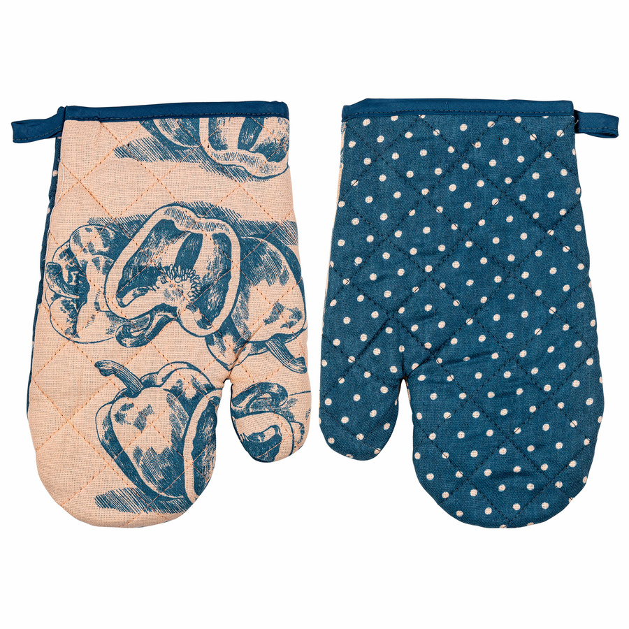 Komplet 2 rękawic kuchennych Miss Lucy Pepper 18x25 cm
