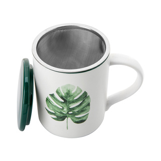 Kubek do zaparzania ziół z pokrywką Florina Jungle 410 ml