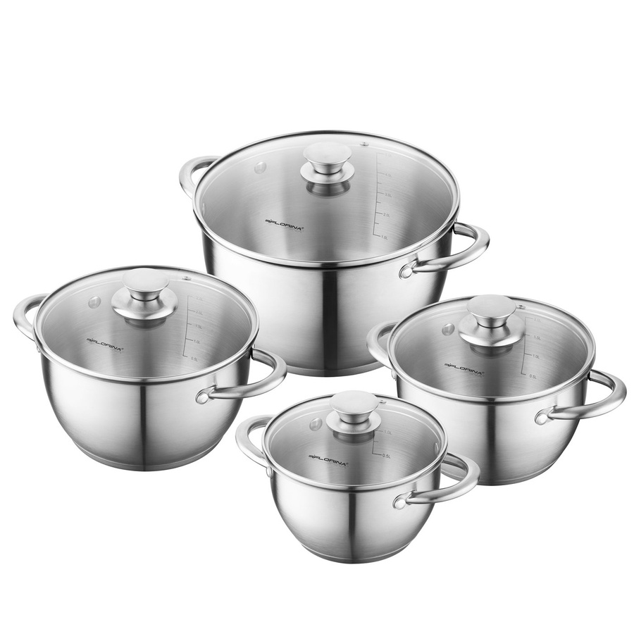 Komplet garnków nierdzewnych Florina Henry by Mateusz Gessler 1,7 l i 2,4 l i 3,3 l i 6 l