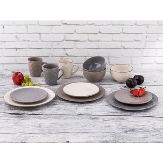 Talerz Florina Diamond płytki 27 cm ciemnoszary