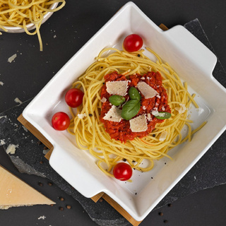 Naczynie ceramiczne na podstawie bambusowej Florina Modeno kwadratowe 26