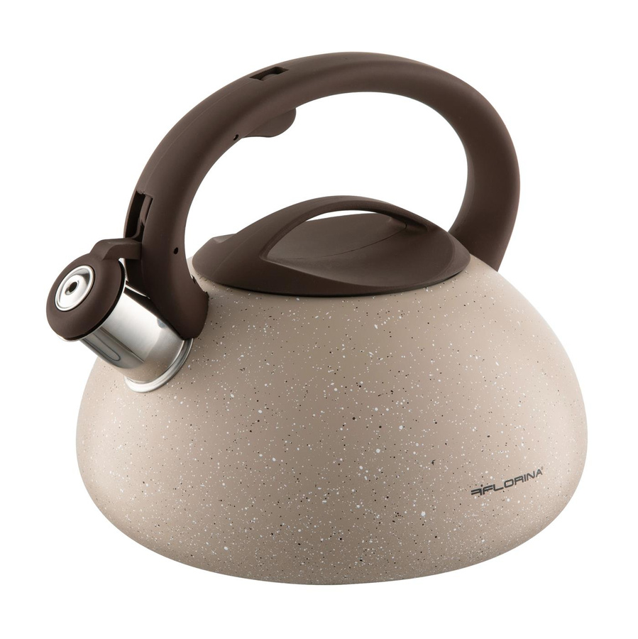 Czajnik nierdzewny na indukcję i gaz Florina Lava 2,5 l beżowy