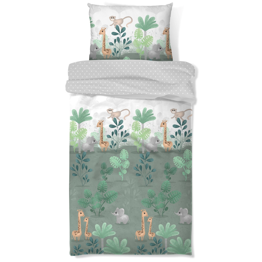 Komplet pościeli dziecięcej Miss Lucy Forever Young Safari 140x200 cm i 70x80 cm