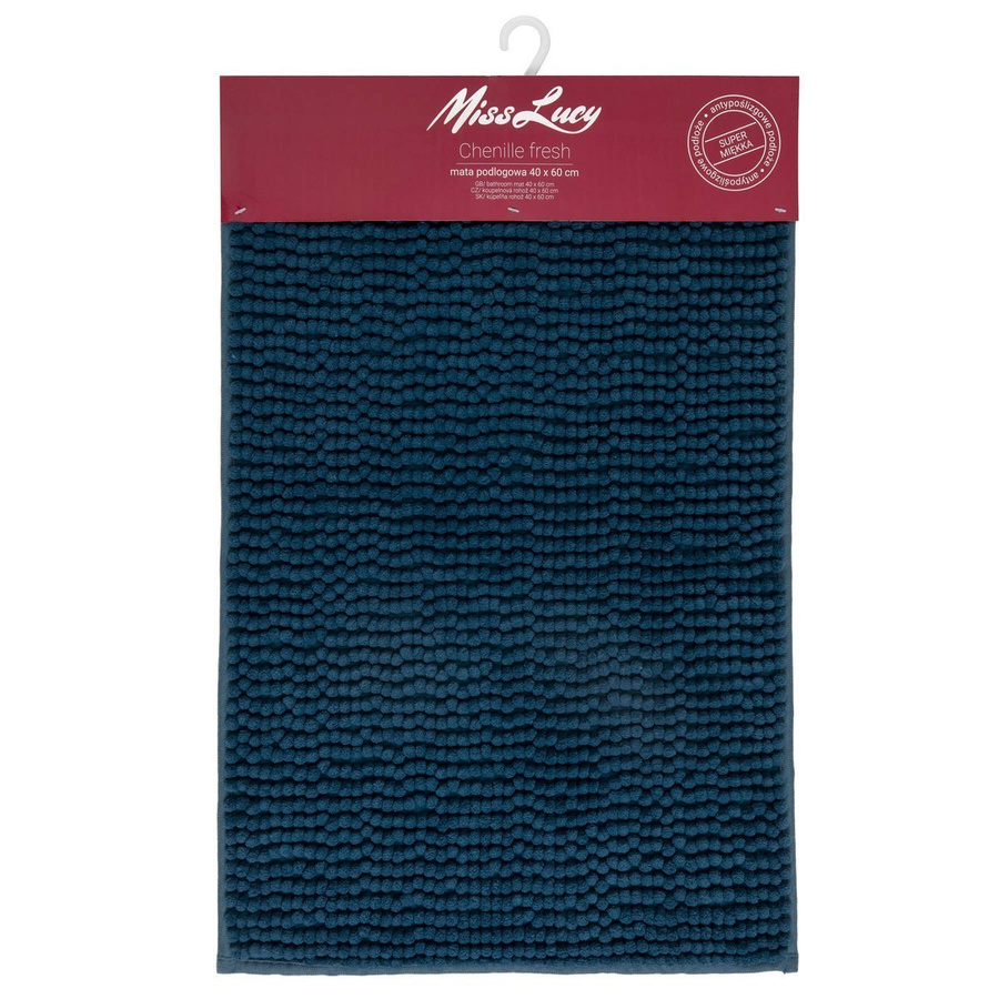 Mata podłogowa Miss Lucy Chenille Fresh 40x60 niebieska
