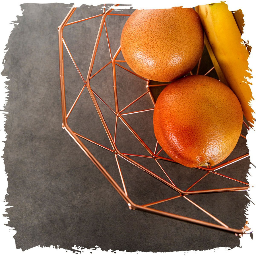 Kosz na owoce druciany Florina Altopiano miedziany