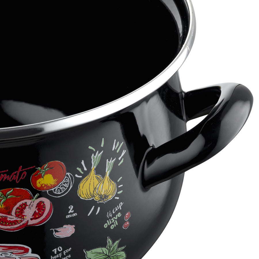 Garnek emaliowany Emalia Polska Pleszew Lasagna 16 cm 2,2 l