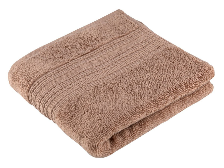 Ręcznik łazienkowy Zero Twist Miss Lucy Marco 30x50 cm jasny brąz