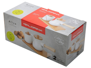 Cukiernica i dzbanek do mleka na podstawce Alisa Florina