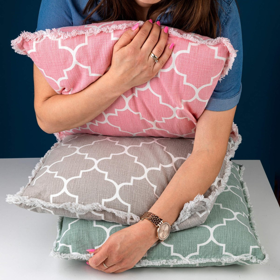 Poduszka Unique Living Maroko 45 x 45 cm miętowa Miss Lucy