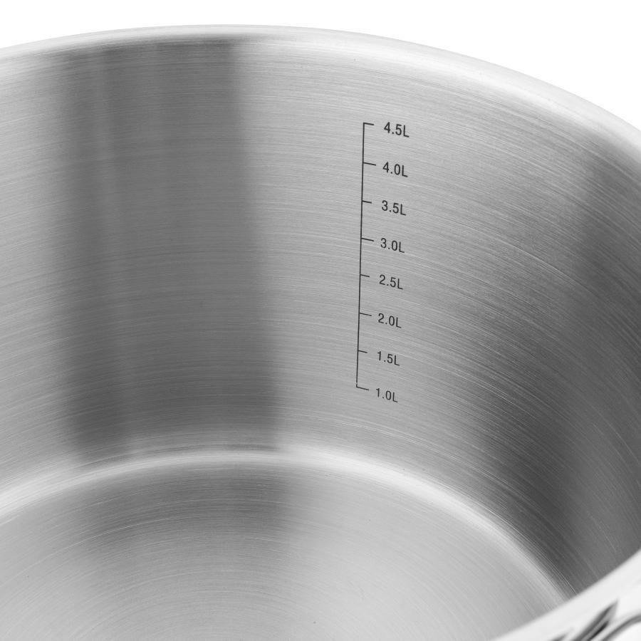 Komplet garnków ze stali nierdzewnej Florina Professional 8 elementów