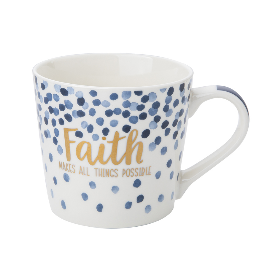 Kubek porcelanowy Florina Sara Blue 400 ml mix dekoracji