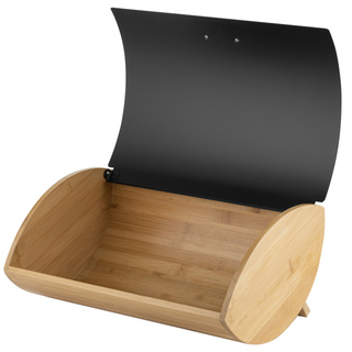 Zestaw kuchenny chlebak i 3 pojemniki na kawę herbatę cukier Florina Elegant czarny