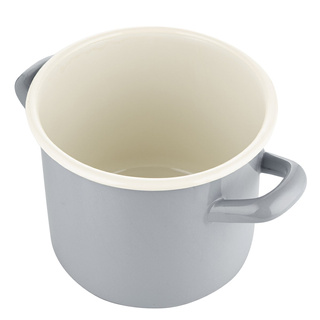 Garnek emaliowany Emalia Polska Pleszew Forte szary 2l