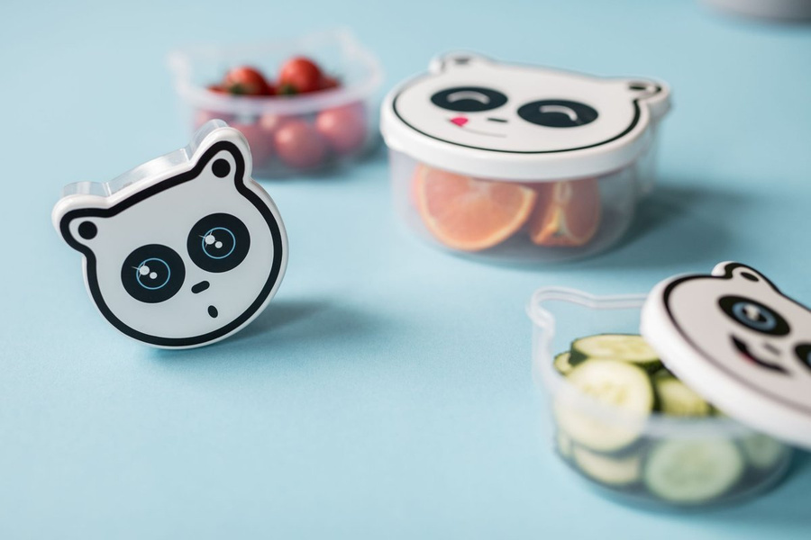 Komplet 4 pojemników śniadaniowych Praktyczna 200 ml, 300 ml, 400 ml, 600 ml