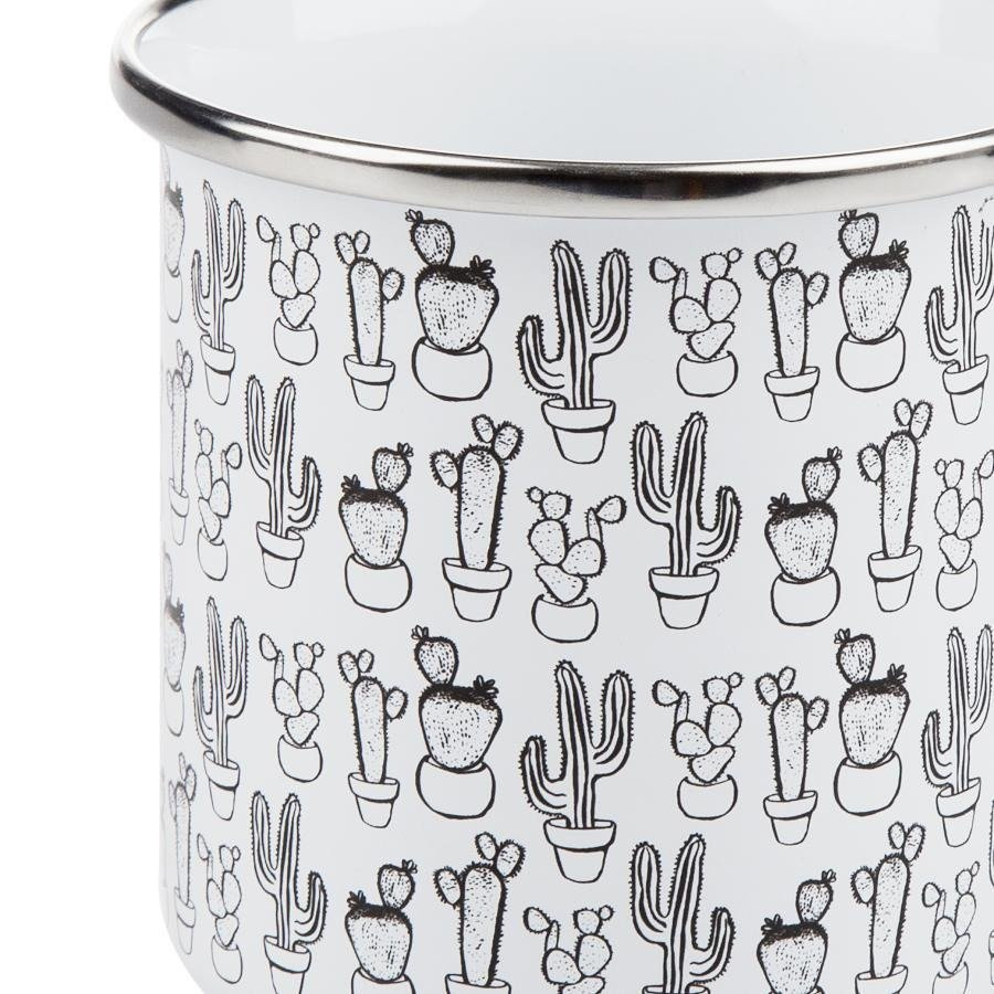 Kubek emaliowany Emalia Polska Pleszew Cactus 9 cm 0,55 l