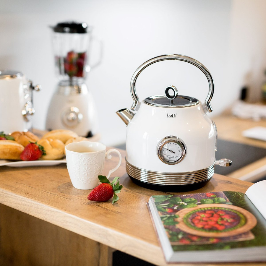 Czajnik elektryczny z termometrem Botti Electronic Royal 1,7 l biały