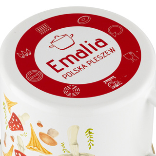 Kubek emaliowany Emalia Polska Pleszew Grzybki 9 cm 500 ml
