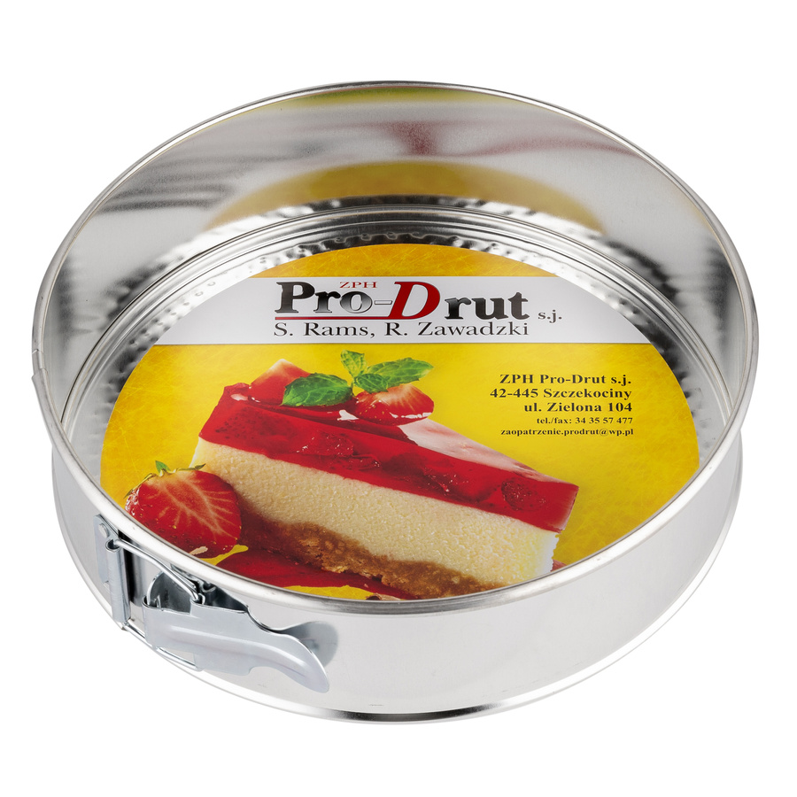 Tortownica ocynowana z fakturowanym dnem 24 cm