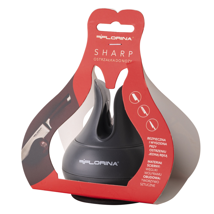 Ostrzałka kuchenna do noży Florina Sharp szara