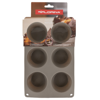 Forma do 6 Muffinek Florina Anide silikonowa okrągła
