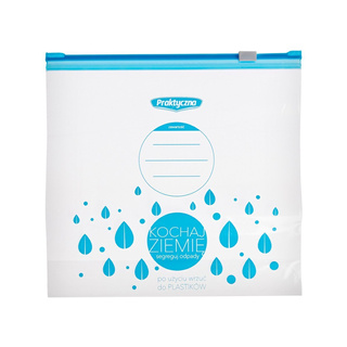 Woreczki z suwakiem Praktyczna 1,5 l 15 szt.