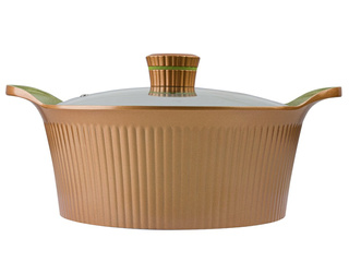 Garnek aluminiowy Florina Forest z pokrywką 28 cm 6 l