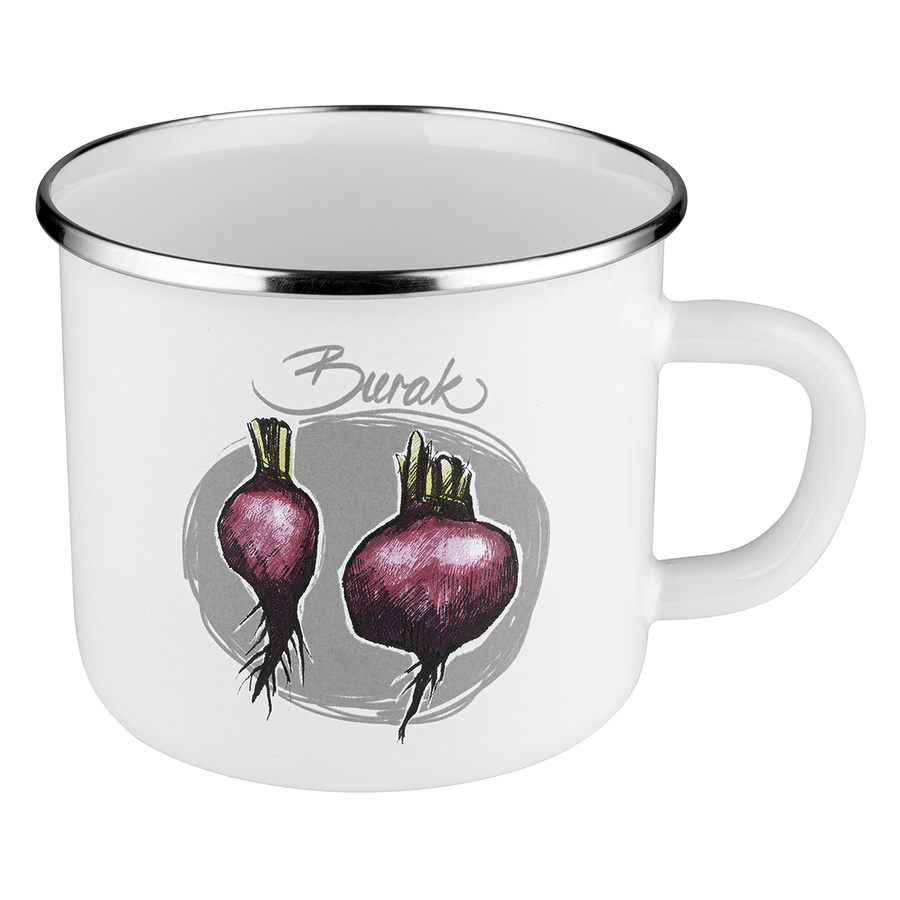 Zestaw kubków emaliowanych na indukcję Emalia Polska Pleszew Burak