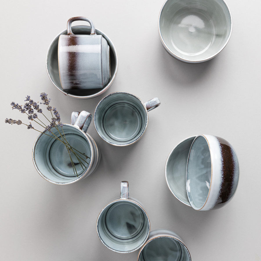 Salaterka ceramiczna Florina Moon Dust Brown 14 cm