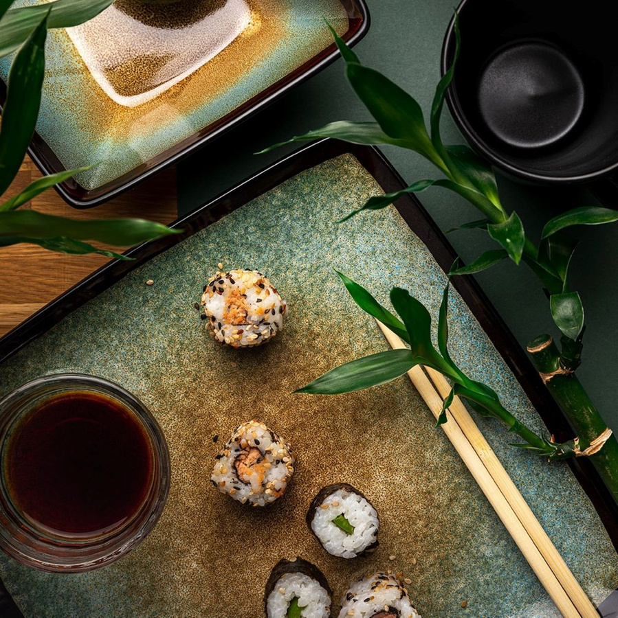 Kubek, talerz obiadowy, salaterka ceramiczna Florina Jadeit