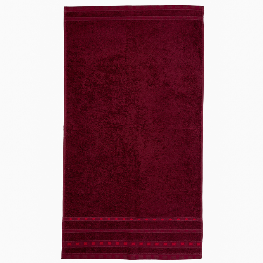 Ręcznik bawełniany Miss Lucy Michael Basic 70x140 cm bordowy