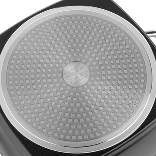 Garnek aluminiowy Florina Nelio kwadratowy z pokrywką 24 cm 4 l