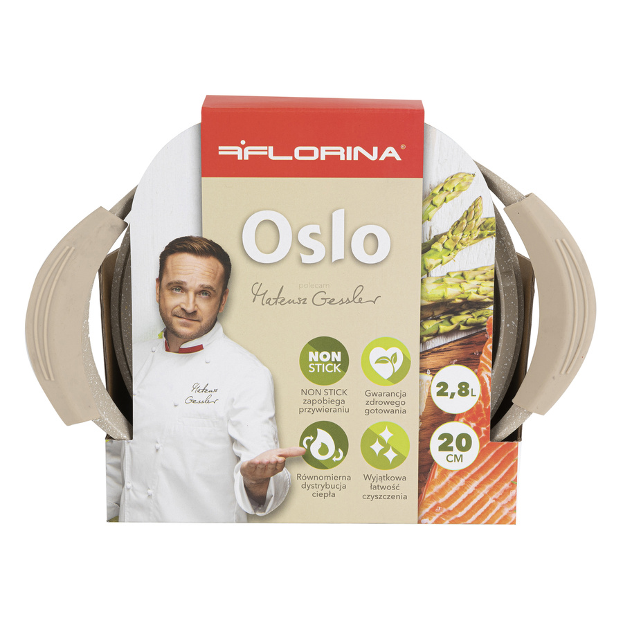 Garnek aluminiowy Florina Oslo 20 cm 2,8 l