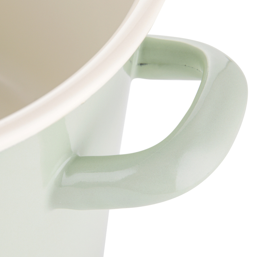 Garnek emaliowany Emalia Polska Pleszew Forte jasnozielony 23 cm 8 l