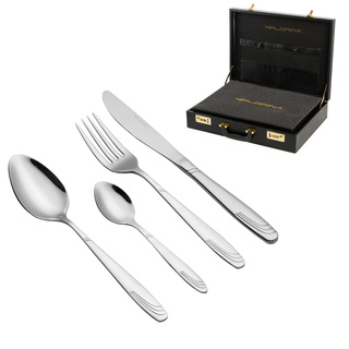 Komplet sztućców w walizce 72 elementy Florina Raya stal nierdzewna