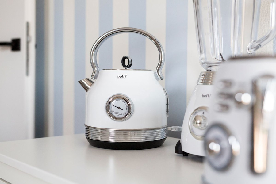 Czajnik elektryczny z termometrem Botti Electronic Royal 1,7 l biały