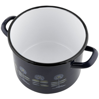 Garnek emaliowany prosty Emalia Polska Pleszew Polino 18cm 3,5 l