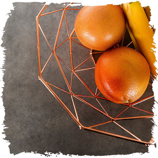 Kosz na owoce druciany Florina Altopiano miedziany