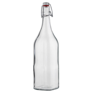 Szklana butelka z klipsem na nalewki, soki i oleje Florina Samba 1000 ml