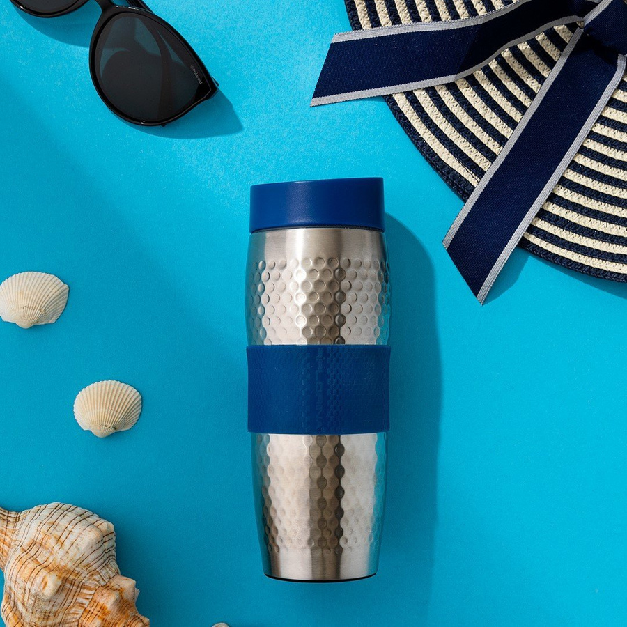 Kubek termiczny nierdzewny Presston 360 ml niebieski Florina